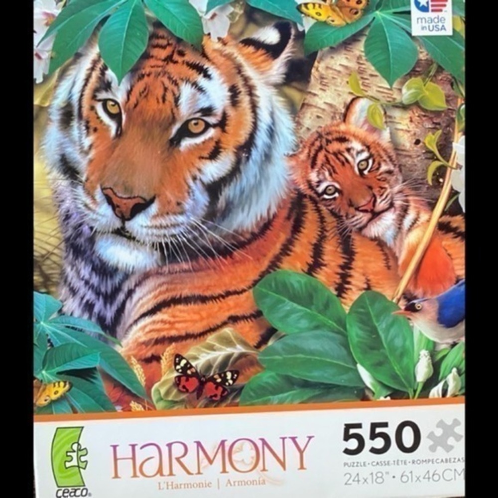 HARMONY - TIGERS -‎ 550 PIECE JIGSAW PUZZLE…